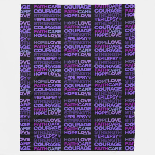 Wallpaper...Epilepsy Fleece Blanket (Front)