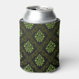 Wallpaper Floral Green Can Cooler