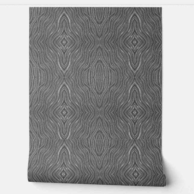  Wallpaper Grey organic  pattern (Unrolling)