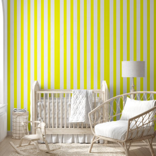 Wallpaper Happy Yellow & White Stripe