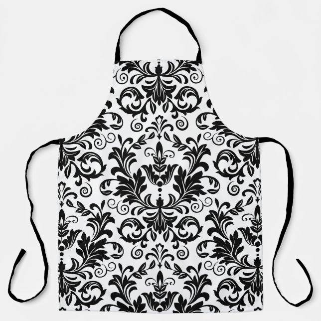 Wallpaper in the style of Baroque. Seamless backgr Apron (Front)