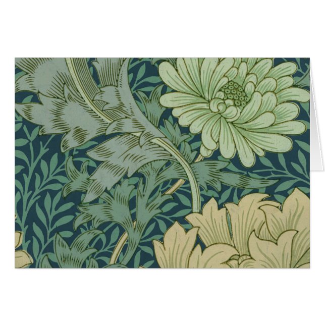 Wallpaper Pattern Sample with Chrysanthemum (Front Horizontal)