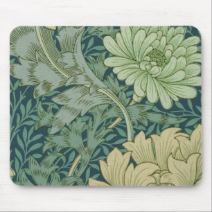 Wallpaper Pattern Sample with Chrysanthemum Mouse Pad
