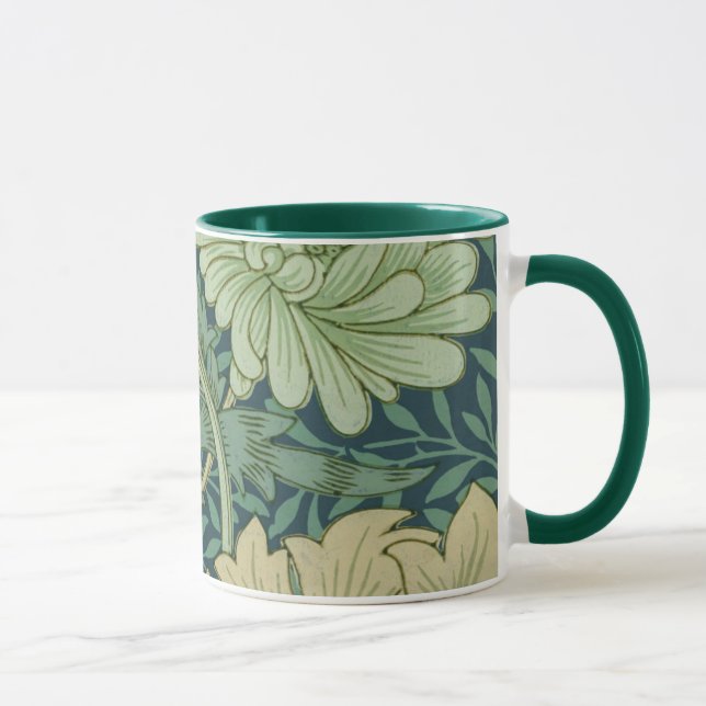 Wallpaper Pattern Sample with Chrysanthemum Mug (Right)