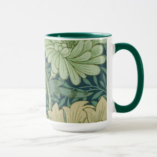 Wallpaper Pattern Sample with Chrysanthemum Mug