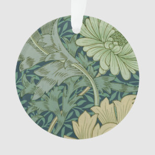 Wallpaper Pattern Sample with Chrysanthemum Ornament
