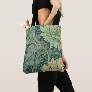 Wallpaper Pattern Sample with Chrysanthemum Tote Bag