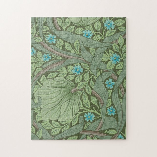 Wallpaper Pattern Sample with Forget-Me-Nots Jigsaw Puzzle (Vertical)
