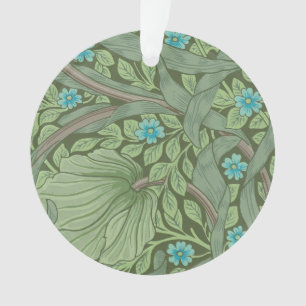 Wallpaper Pattern Sample with Forget-Me-Nots Ornament