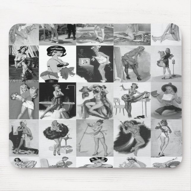 wallpaper_pin-up mouse pad (Front)