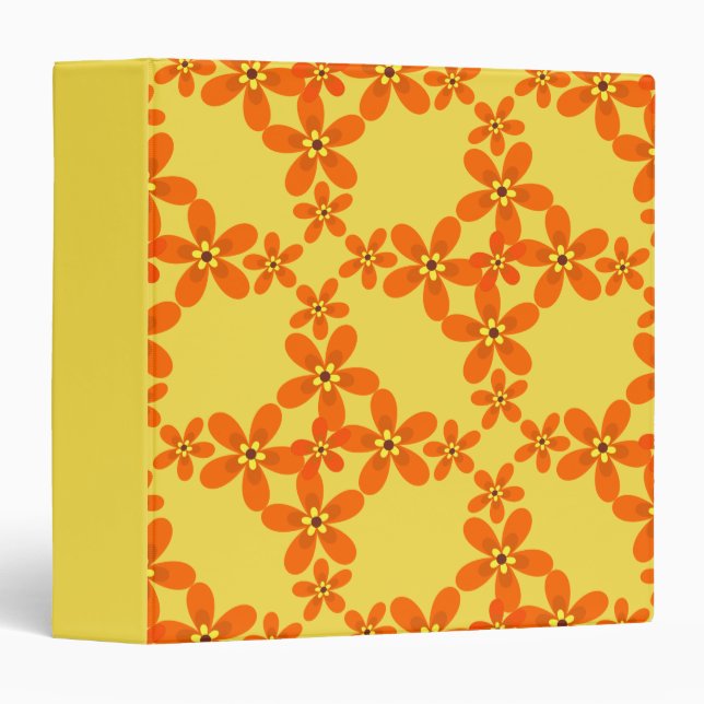 wallpaper retro orange 1970 binder (Front/Spine)