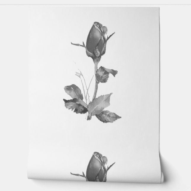 Wallpaper rose style design (Unrolling)