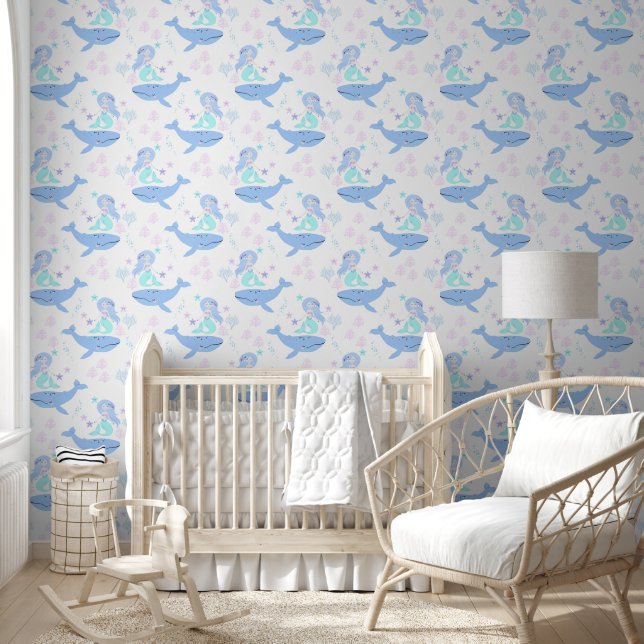 Wallpaper with a cute pattern of funny images. (Kids)