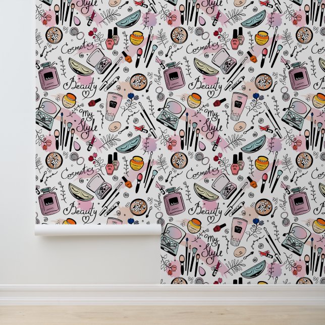 Wallpaper  with a modern pattern. (Application)