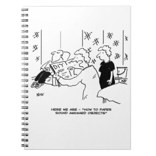 Wallpapering and Home Decorating Cartoon Notebook