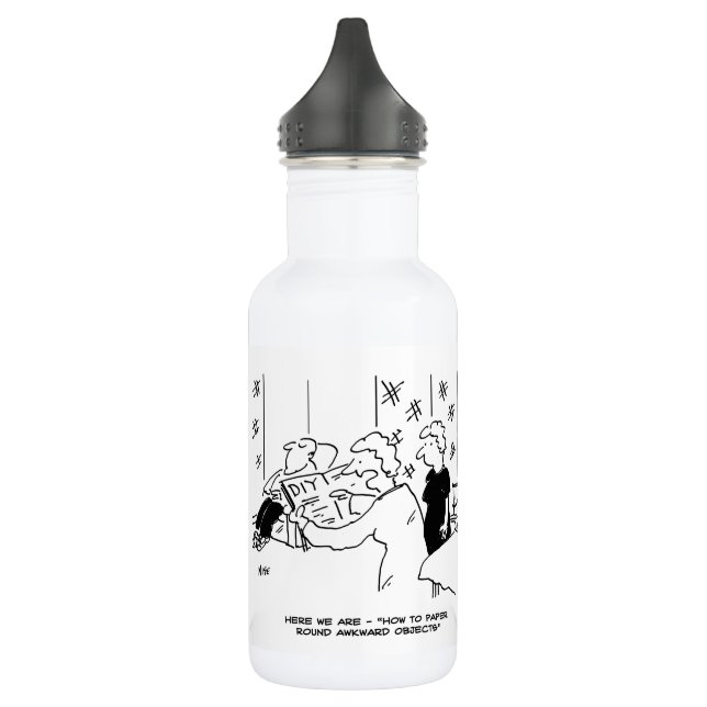 Wallpapering and Home Decorating Cartoon Stainless 532 Ml Water Bottle (Left)