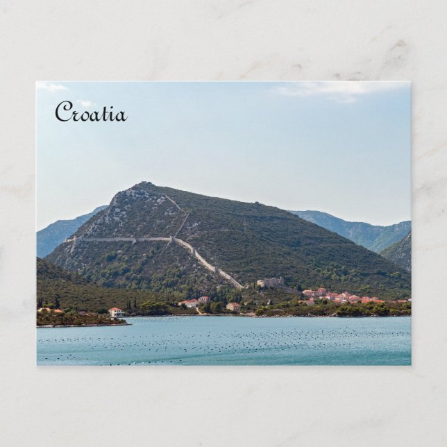 Walls of Ston - Dalmatia, Croatia Postcard (Front)