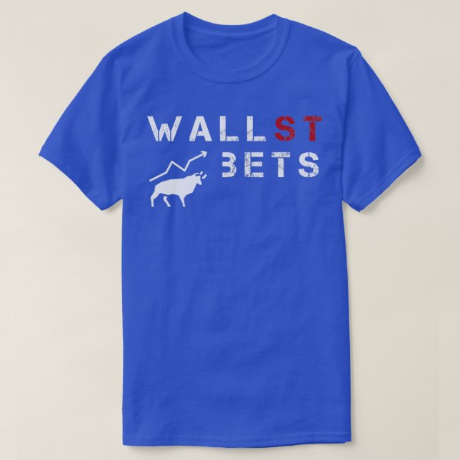 WallStBets Subreddit Stock Market Trading 5 T-Shirt (Design Front)