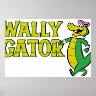 Wally Gator Logo Style Poster