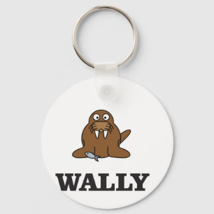 wally the walrus yeah keychain