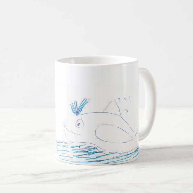 Wally Whale Mug (Front Right)