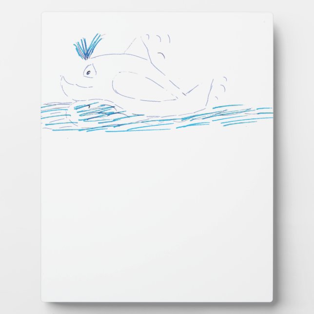 Wally Whale Photo Plaque (Front)