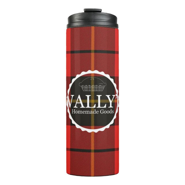 Wally's Homemade Goods Pie Logo Travel Mug (Front)
