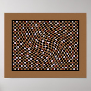 Walnut 1200 Pieces of pi Poster