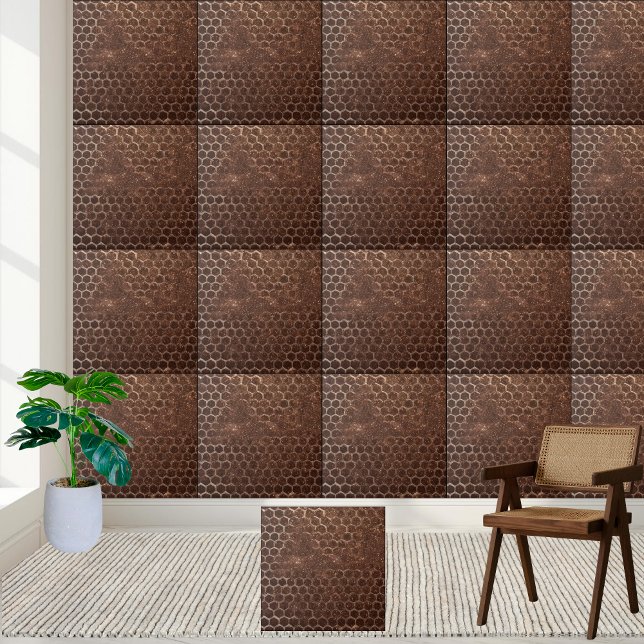 Walnut Brown Stone-like Glitter Floor Backsplash Tile (Walnut Brown Stone-like Glitter Floor Backsplash Ceramic Tile)