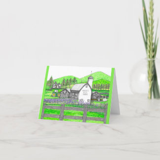 Walnut Hill Farm Folded Thank You Card