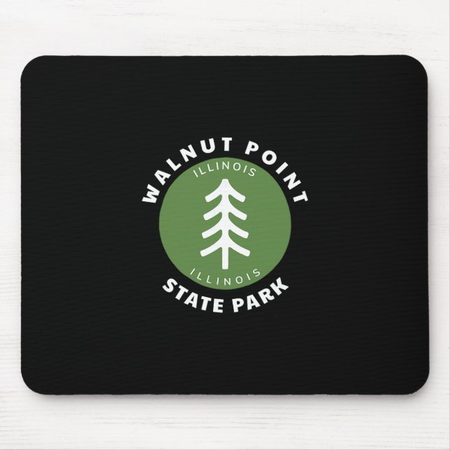 Walnut Point State Park Illinois Il Forest Tree Dg Mouse Pad (Front)