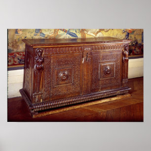 Walnut Sideboard, Lyonnais School Poster