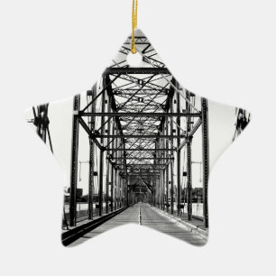 WALNUT STREET BRIDGE - CHATTANOOGA, TN CERAMIC ORNAMENT
