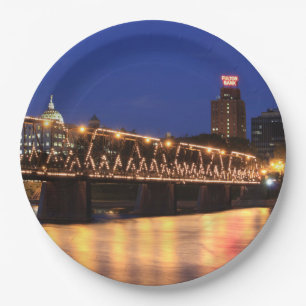 Walnut Street Bridge Harrisburg Pennsylvania Paper Plate