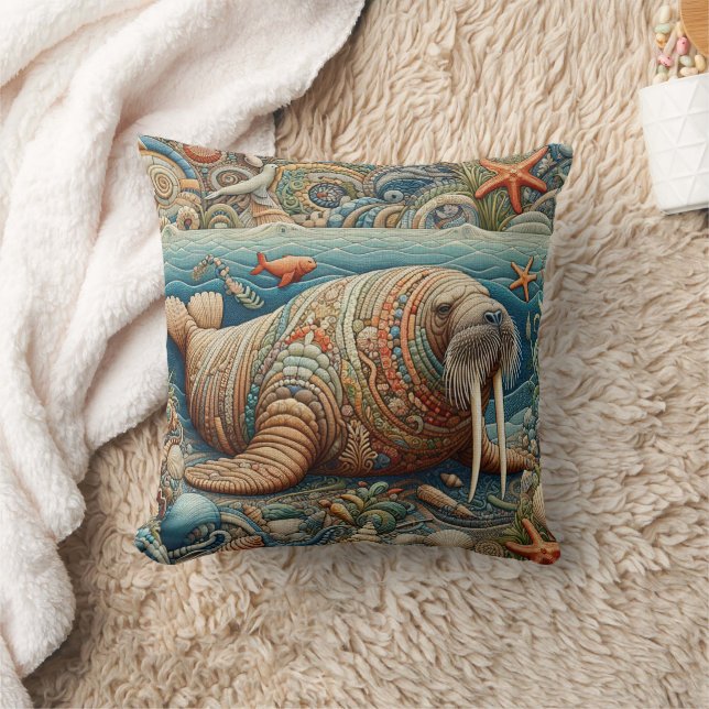 Walrus 3 throw pillow (Blanket)