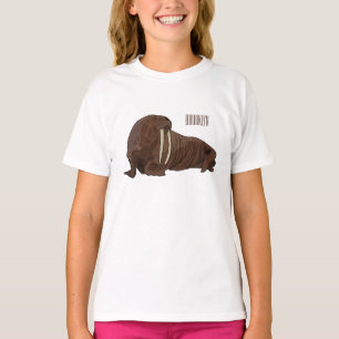 Walrus cartoon illustration T-Shirt