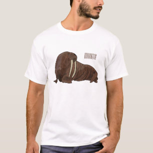 Walrus cartoon illustration T-Shirt
