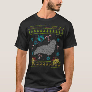 Walrus Christmas Ugly Sweater Design Shirt