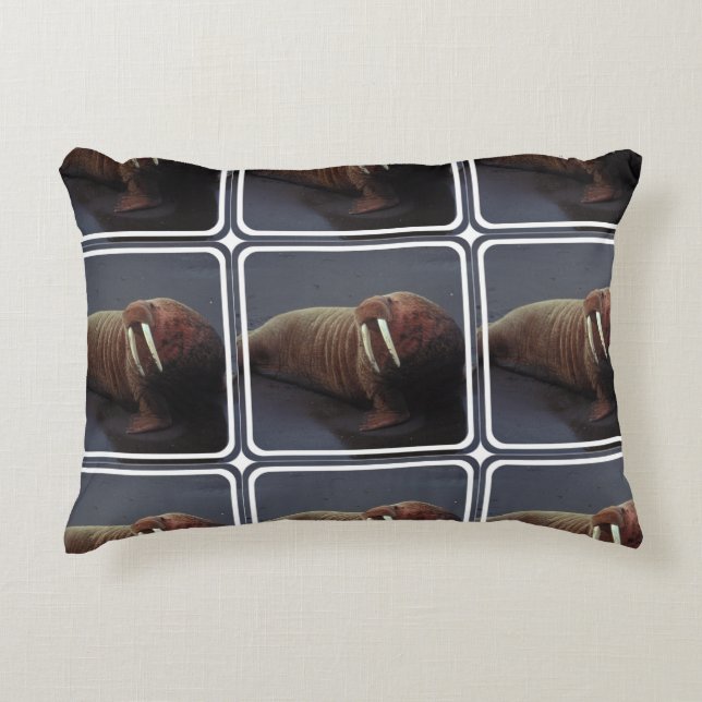 Walrus Decorative Pillow (Front)