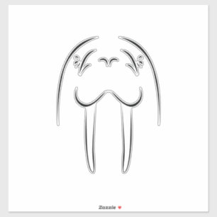 Walrus Face Silhouette