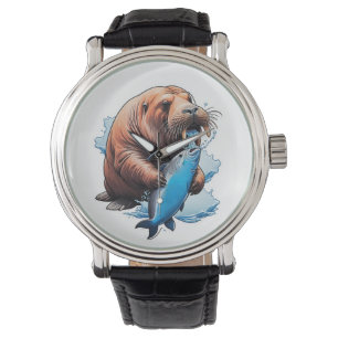 Walrus Fishing In The Sea Watch