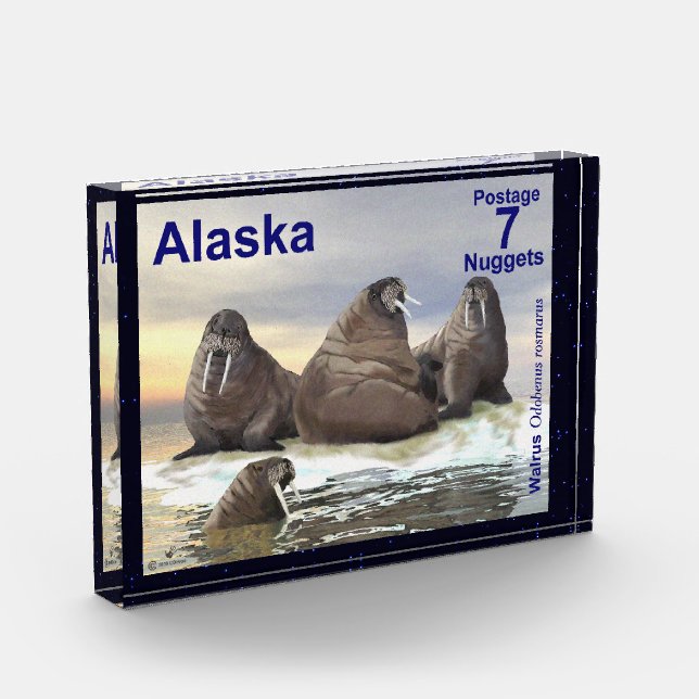Walrus - Four Brothers - Alaska Postage Photo Block (Left)