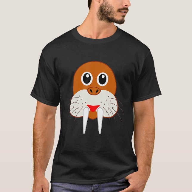 Walrus Head Face Costume T-Shirt (Front)