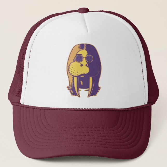 Walrus Man Trucker Hat (Front)