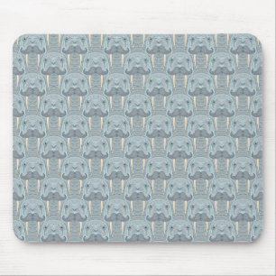 Walrus Moustache Pattern Mouse Pad