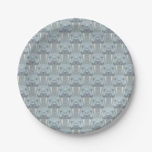 Walrus Moustache Pattern Paper Plate