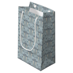 Walrus Moustache Pattern Small Gift Bag