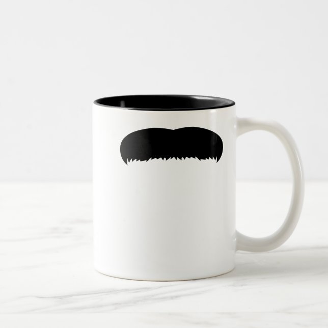 Walrus Moustache Two-Tone Coffee Mug (Right)