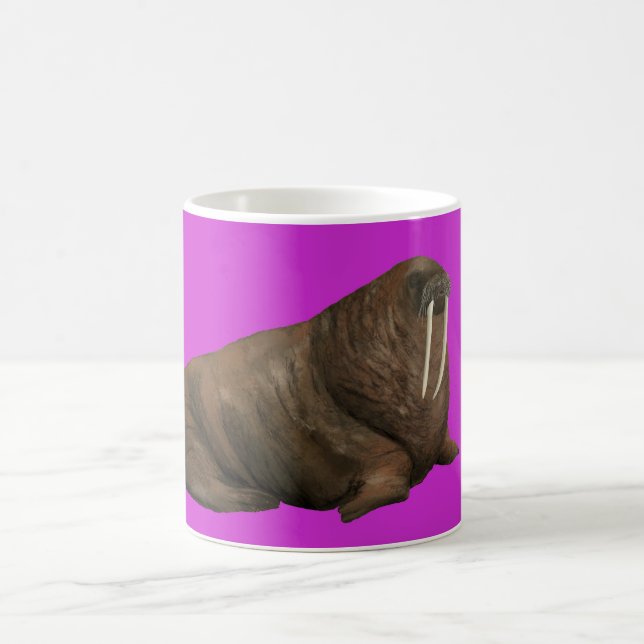 Walrus Mug on Pink (Center)