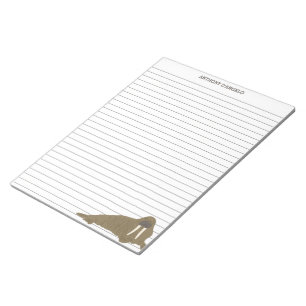 Walrus Personalized Lined Writing Paper Notepad